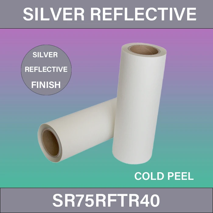Zilveren reflecterende DTF-filmrol