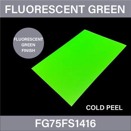 Fluorescerende groene DTF -overdrachtsheet