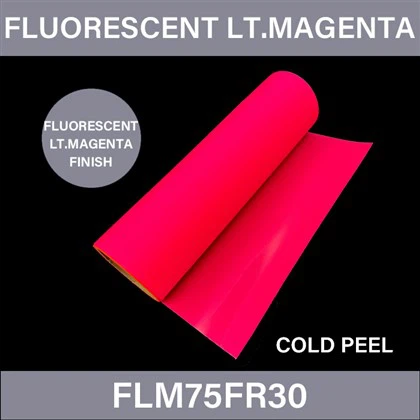 Fluorescerend licht Magentan DTF -overdrachtsfilmrol